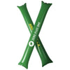 Branded Promotional CHEER 2-PIECE INFLATABLE CHEERING STICK in Green Noise Maker From Concept Incentives.