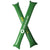 Branded Promotional CHEER 2-PIECE INFLATABLE CHEERING STICK in Green Noise Maker From Concept Incentives.