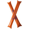 Branded Promotional CHEER 2-PIECE INFLATABLE CHEERING STICK in Orange Noise Maker From Concept Incentives.