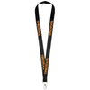 Branded Promotional IMPEY LANYARD with Convenient Hook in Black Solid Lanyard From Concept Incentives.