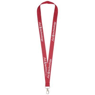 Branded Promotional IMPEY LANYARD with Convenient Hook in Red Lanyard From Concept Incentives.