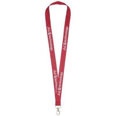 Branded Promotional IMPEY LANYARD with Convenient Hook in Red Lanyard From Concept Incentives.