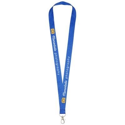 Branded Promotional IMPEY LANYARD with Convenient Hook in Royal Blue Lanyard From Concept Incentives.
