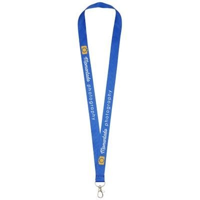 Branded Promotional IMPEY LANYARD with Convenient Hook in Royal Blue Lanyard From Concept Incentives.