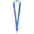 Branded Promotional IMPEY LANYARD with Convenient Hook in Royal Blue Lanyard From Concept Incentives.