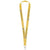 Branded Promotional IMPEY LANYARD with Convenient Hook in Yellow Lanyard From Concept Incentives.