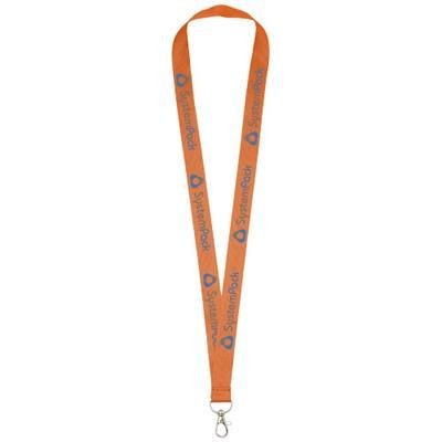 Branded Promotional IMPEY LANYARD with Convenient Hook in Orange Lanyard From Concept Incentives.