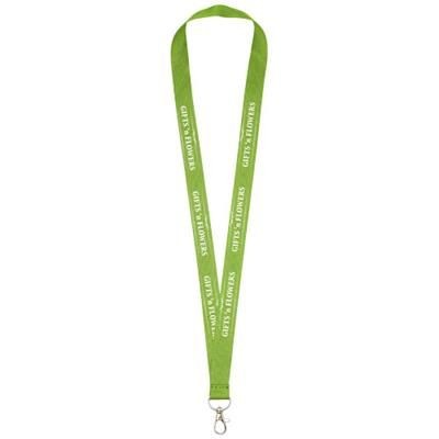 Branded Promotional IMPEY LANYARD with Convenient Hook in Lime Lanyard From Concept Incentives.