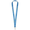 Branded Promotional IMPEY LANYARD with Convenient Hook in Process Blue Lanyard From Concept Incentives.