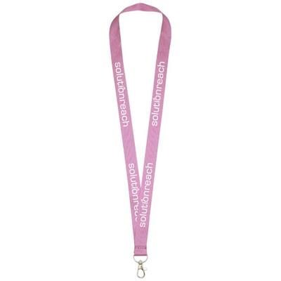 Branded Promotional IMPEY LANYARD with Convenient Hook in Pink Lanyard From Concept Incentives.