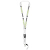 Branded Promotional SAGAN MOBILE PHONE HOLDER LANYARD with Detachable Buckle in White Solid Lanyard From Concept Incentives.