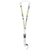 Branded Promotional SAGAN MOBILE PHONE HOLDER LANYARD with Detachable Buckle in White Solid Lanyard From Concept Incentives.