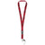 Branded Promotional SAGAN MOBILE PHONE HOLDER LANYARD with Detachable Buckle in Red Lanyard From Concept Incentives.