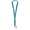 Branded Promotional SAGAN MOBILE PHONE HOLDER LANYARD with Detachable Buckle in Process Blue Lanyard From Concept Incentives.