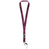 Branded Promotional SAGAN MOBILE PHONE HOLDER LANYARD with Detachable Buckle in Burgundy Lanyard From Concept Incentives.