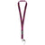 Branded Promotional SAGAN MOBILE PHONE HOLDER LANYARD with Detachable Buckle in Burgundy Lanyard From Concept Incentives.