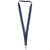 Branded Promotional JULIAN BAMBOO LANYARD with Safety Clip in Navy Lanyard From Concept Incentives.