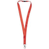 Branded Promotional JULIAN BAMBOO LANYARD with Safety Clip in Red Lanyard From Concept Incentives.