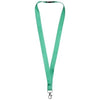 Branded Promotional JULIAN BAMBOO LANYARD with Safety Clip in Green Lanyard From Concept Incentives.