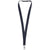 Branded Promotional DYLAN COTTON LANYARD with Safety Clip in Navy Lanyard From Concept Incentives.