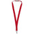 Branded Promotional DYLAN COTTON LANYARD with Safety Clip in Red Lanyard From Concept Incentives.