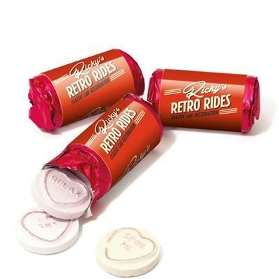 Branded Promotional LOVE HEART ROLL Sweets From Concept Incentives.