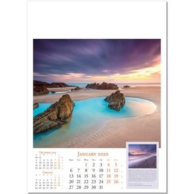 Branded Promotional DAWN & DUSK WALL CALENDAR Calendar From Concept Incentives.