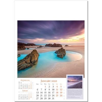 Branded Promotional DAWN & DUSK WALL CALENDAR Calendar From Concept Incentives.