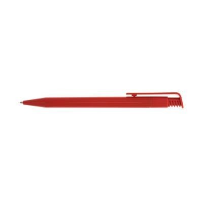 Branded Promotional CALICO BALL PEN SOLID COLOUR in Red Pen From Concept Incentives.