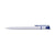 Branded Promotional CALICO BALL PEN SOLID COLOUR in White & Blue Pen From Concept Incentives.