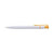 Branded Promotional CALICO BALL PEN SOLID COLOUR in White & Yellow Pen From Concept Incentives.