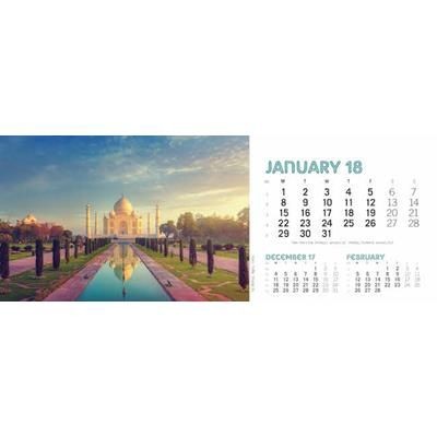 Branded Promotional TASTE FOR TRAVEL DESK CALENDAR Calendar From Concept Incentives.