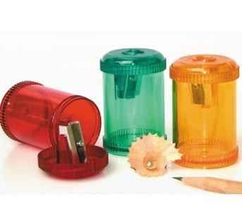 Branded Promotional CYLINDER PENCIL SHARPENER Pencil Sharpener From Concept Incentives.