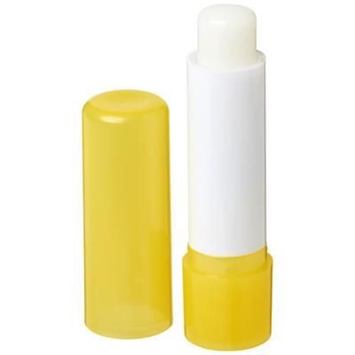 Branded Promotional DEALE LIP BALM STICK in Yellow Lip Balm From Concept Incentives.