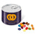 Branded Promotional MINI RING PULL TIN with Gourmet Jelly Beans Sweets From Concept Incentives.