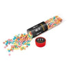 Branded Promotional CLEAR TRANSPARENT MAXI TUBE with Millions Sweets Sweets From Concept Incentives.