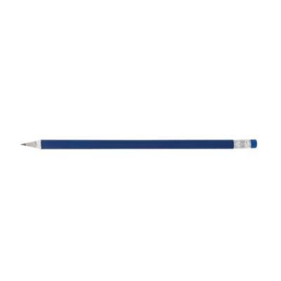 Branded Promotional NEWSPAPER PENCIL in Navy Blue Pencil From Concept Incentives.