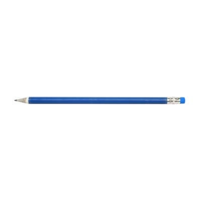 Branded Promotional NEWSPAPER PENCIL in Light Blue Pencil From Concept Incentives.