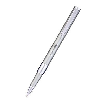 Branded Promotional SENATOR IMAGE SILVER CHROME & SOFT LACQUER METAL ROLLERBALL PEN in Silver Pen From Concept Incentives.