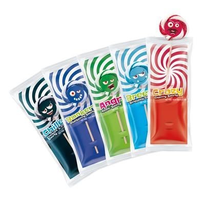 Branded Promotional SWIRLY POP LOLLIPOP ON CARD Lollipop From Concept Incentives.