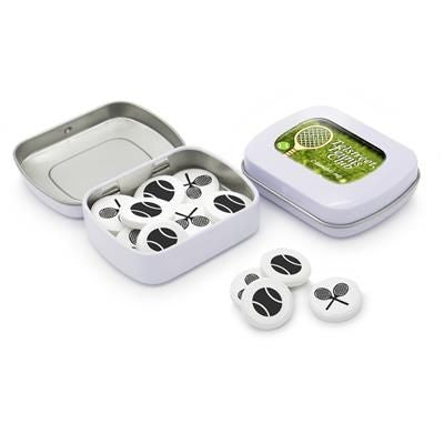 Branded Promotional POCKET SWEETS TIN with Icons Sweets From Concept Incentives.