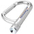 Branded Promotional MIRA LED KEYRING CHAIN LIGHT with Carabiner in Silver Torch From Concept Incentives.