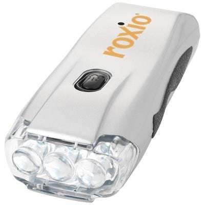 Branded Promotional CAPELLA 3-LED TORCH LIGHT in Silver Torch From Concept Incentives.