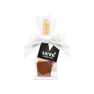 Branded Promotional SWING TAG BAG with Hot Choc Marshmallows Hot Chocolate Drink From Concept Incentives.