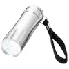 Branded Promotional LEONIS 9-LED TORCH LIGHT in Silver Torch From Concept Incentives.