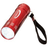 Branded Promotional LEONIS 9-LED TORCH LIGHT in Red Torch From Concept Incentives.