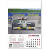 Branded Promotional GRAND PRIX WALL CALENDAR Calendar From Concept Incentives.