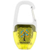 Branded Promotional REFLECT-OR LED KEYRING CHAIN LIGHT with Carabiner in White Solid-yellow Torch From Concept Incentives.