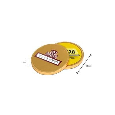 Branded Promotional CHOCOLATE MEDALLION COIN 75MM Chocolate From Concept Incentives.