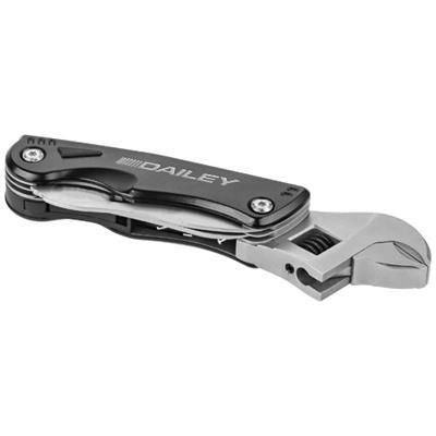 Branded Promotional DUTY ADJUSTABLE MULTI-TOOL WRENCH with LED Light in Black Solid Multi Tool From Concept Incentives.